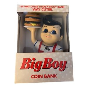 Collectible Big Boy Coin Bank Sealed with Cheeseburger Plate - Limited Edition!